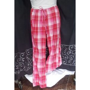 Old Navy. Plaid Lounge Pants in Red and Pink; 100% Cotton. Size XL  GUC